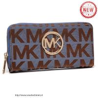 michael kors jet set continental logo groot blauw portefeuilles Roermond Holland vqrrl980